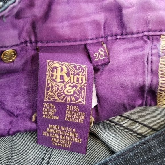 Rich & Skinny Ultra Skinny dark wash denim jeans women's size 28 - Picture 4 of 8